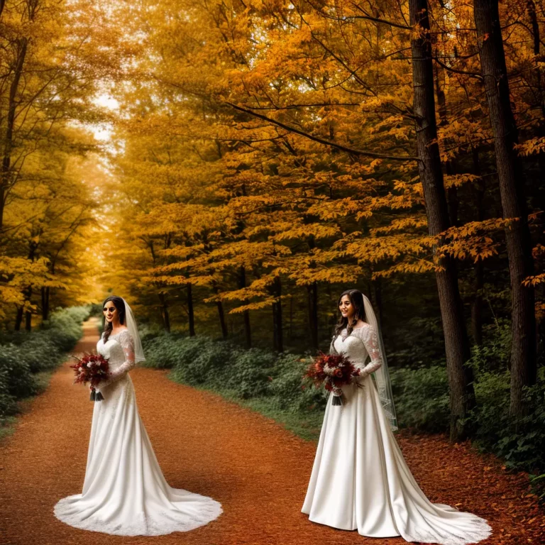 Tendências em vestidos de noiva para casamentos no outono