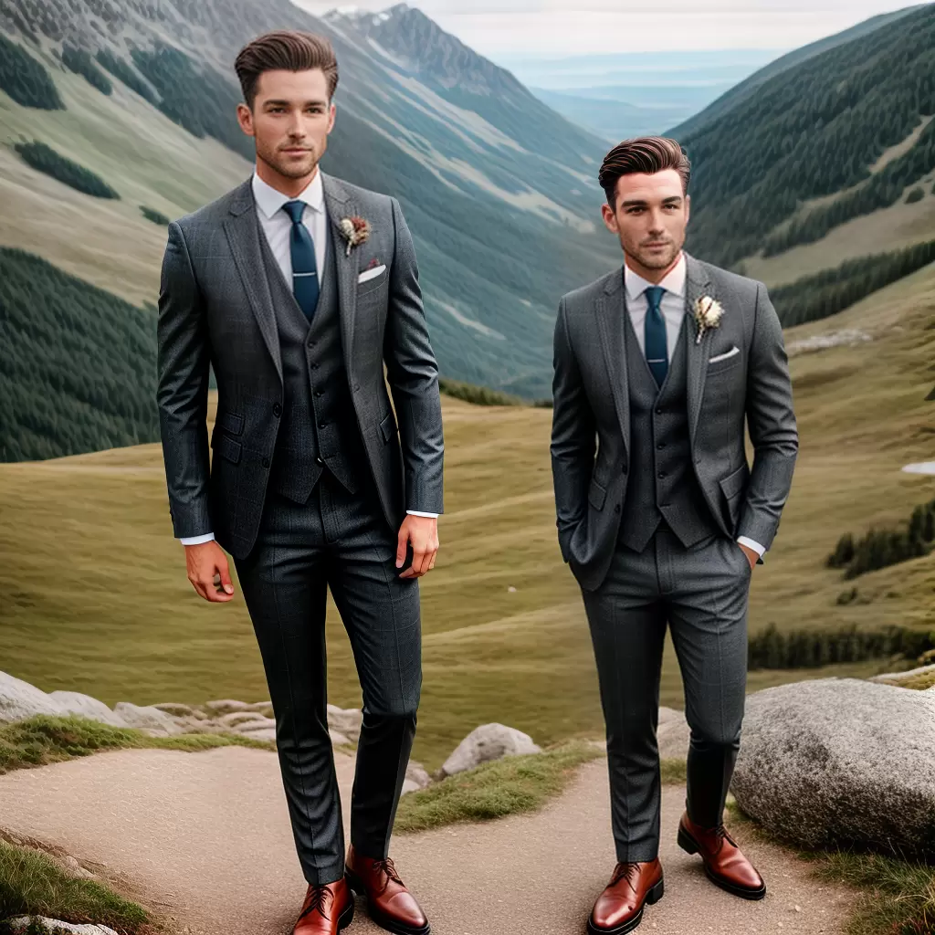 Fotos traje noivo casamento montanha tweed botas Fotos traje noivo casamento montanha tweed botas