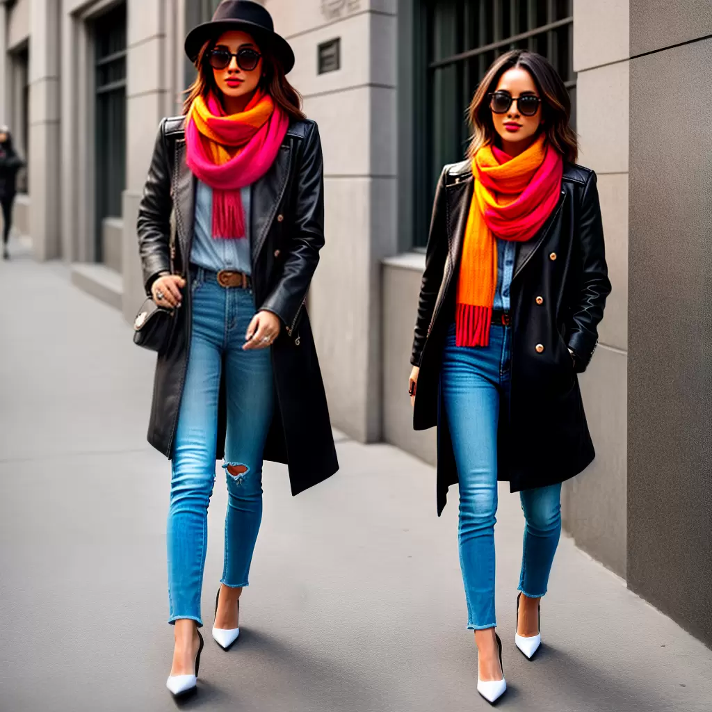 Fotos mulher oculos grandes echarpe colorida