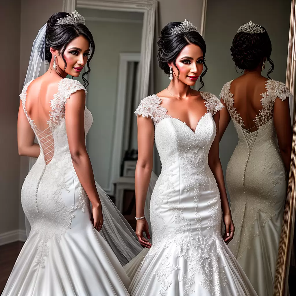 Fotos noiva vestido renda cascata cabelo perola