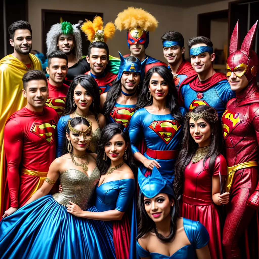 Fotos fantasia festa amigos diversao tema