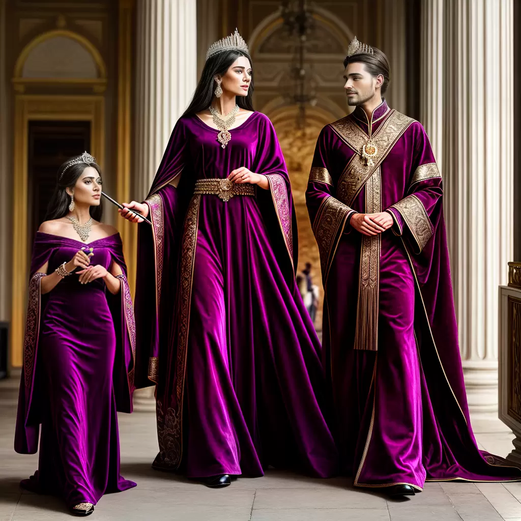 Fotos rainha veludo roxo rei joia
