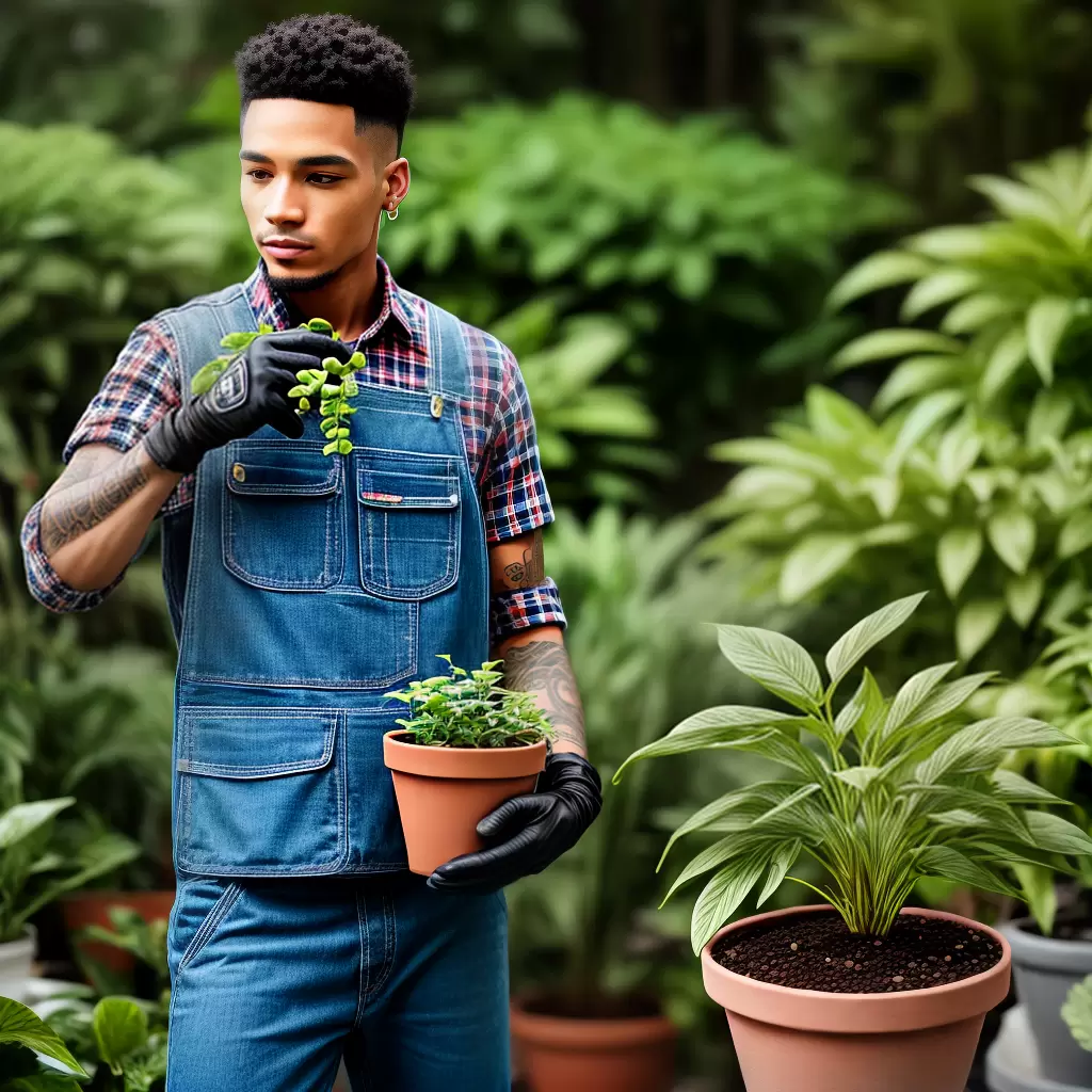 Fotos piercing jardim plantinha gloves