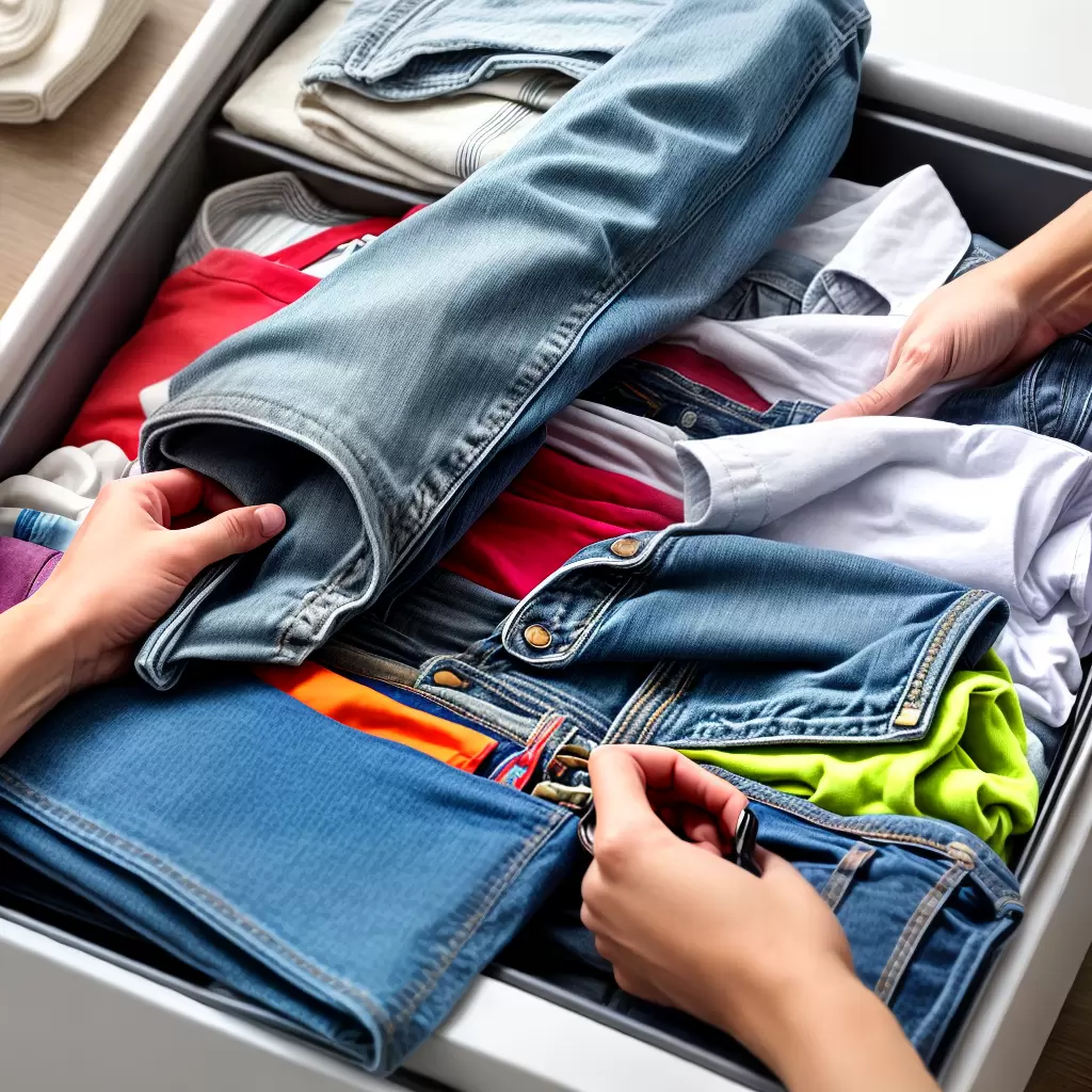 Fotos cuidado roupas verao dobrar organizar