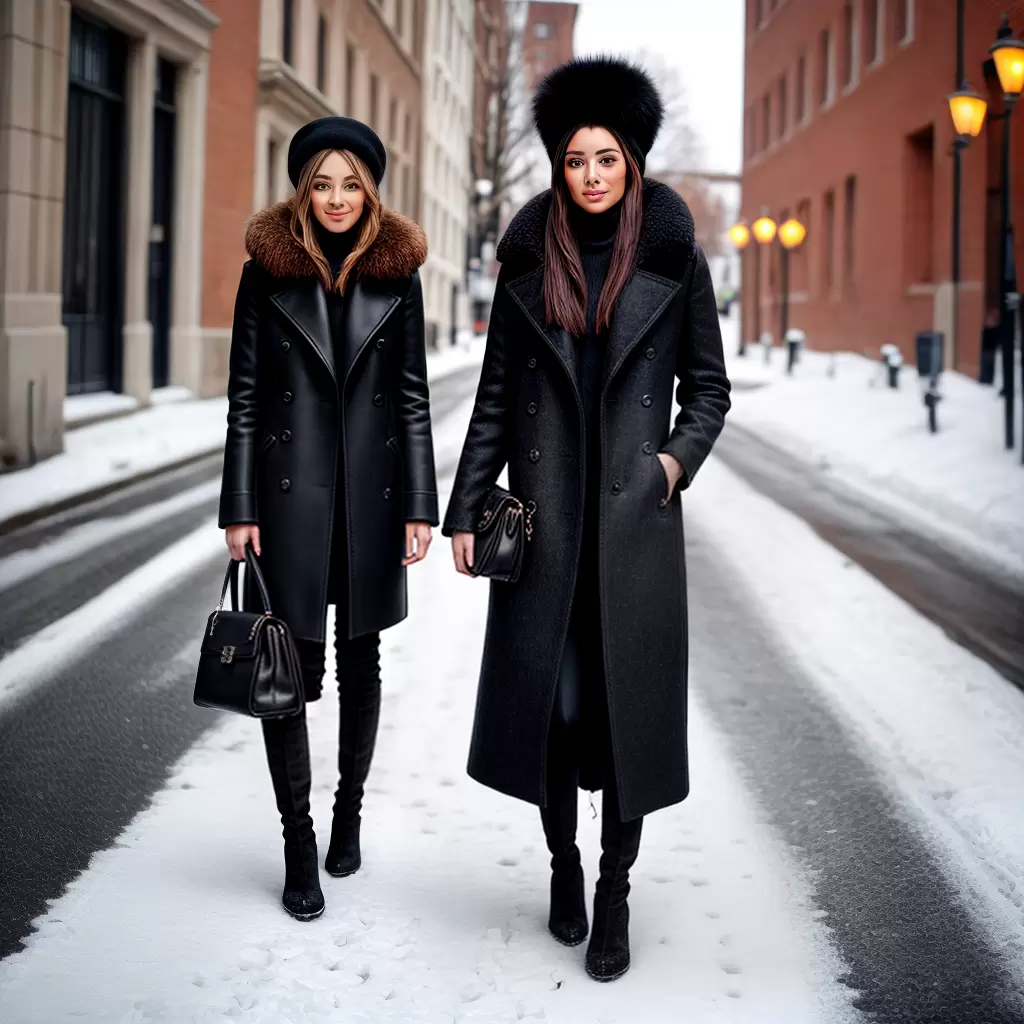 Fotos mulher casaco inverno bolsa botas Fotos mulher casaco inverno bolsa botas