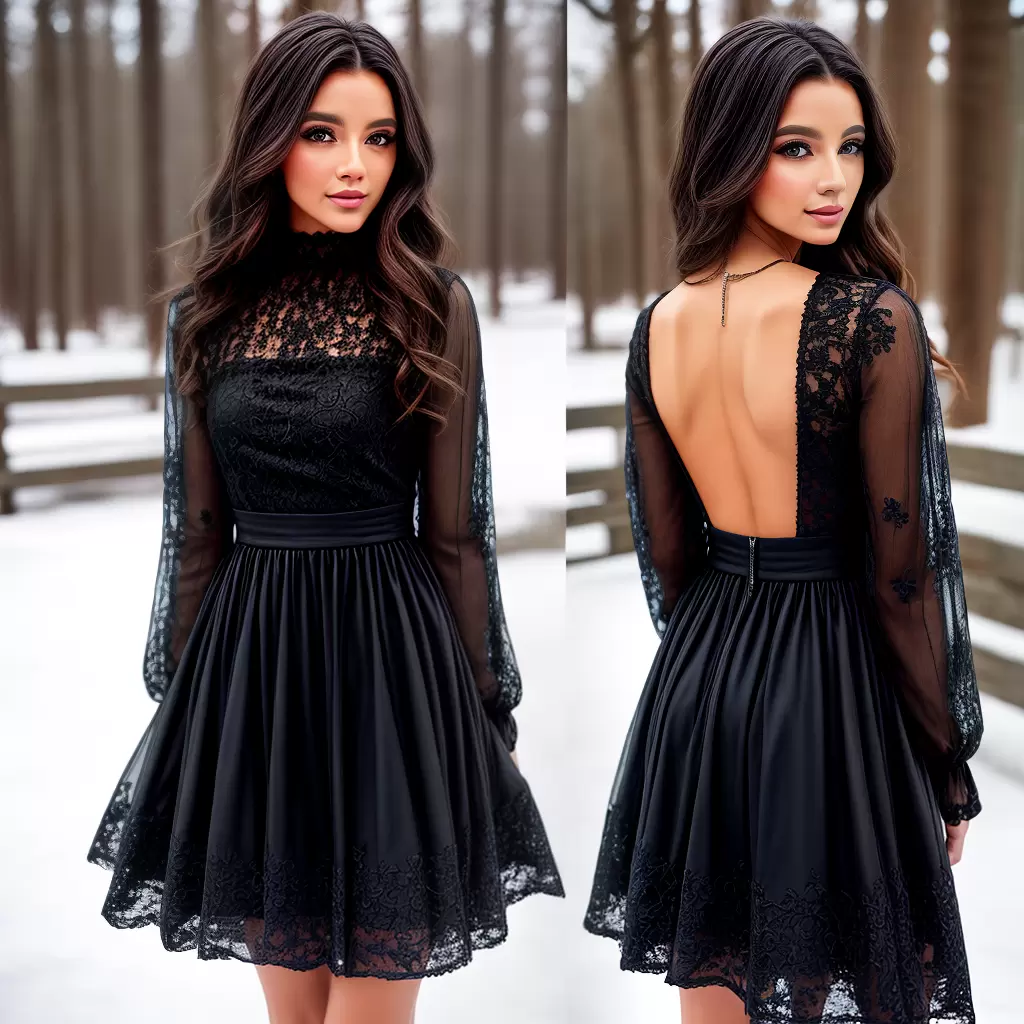 Fotos modelo vestido preto renda inverno Fotos modelo vestido preto renda inverno