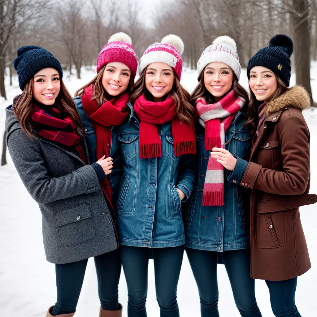Fotos criancas inverno roupas quentes sorrisos