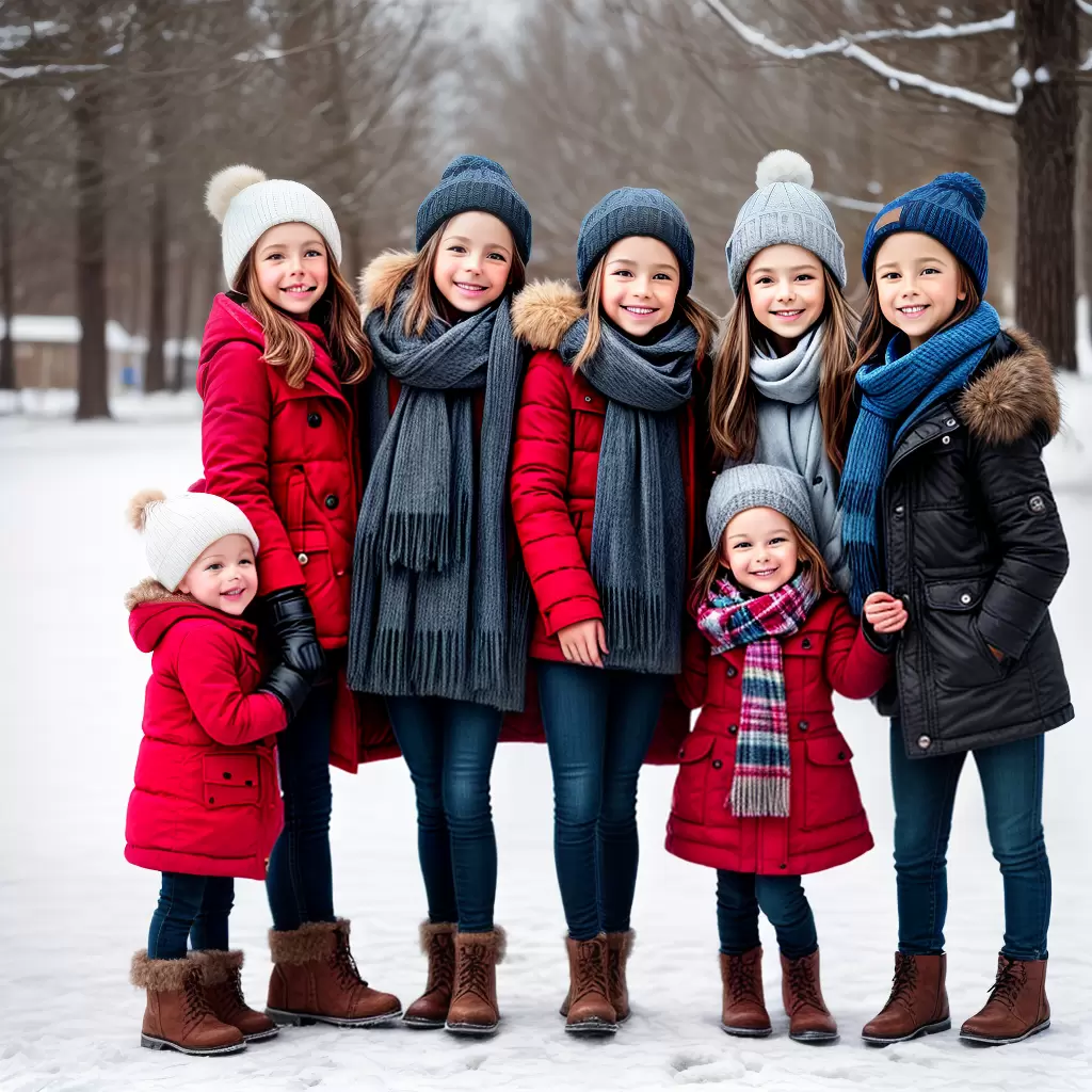 Fotos criancas inverno roupas tendencia diversao