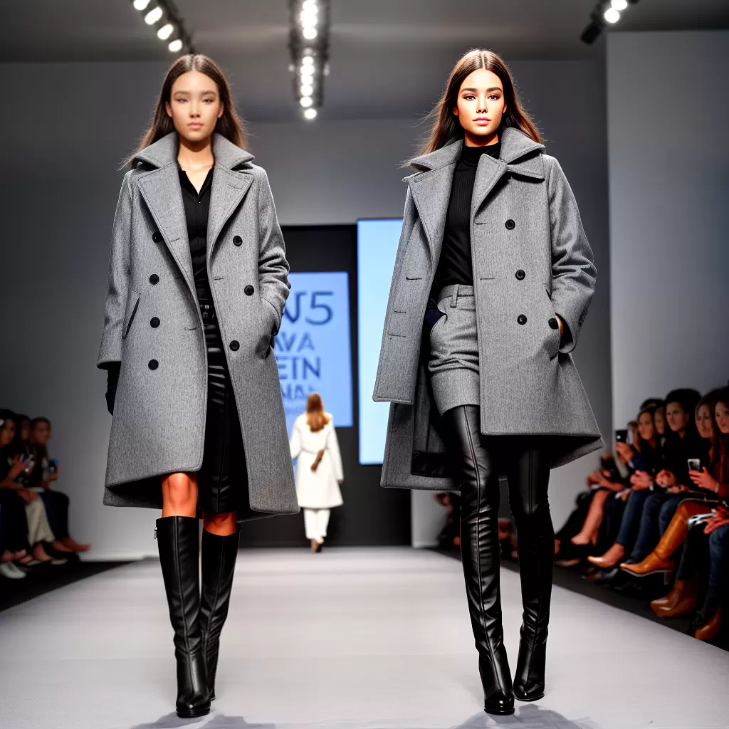 Fotos desfile inverno moda casaco passarela
