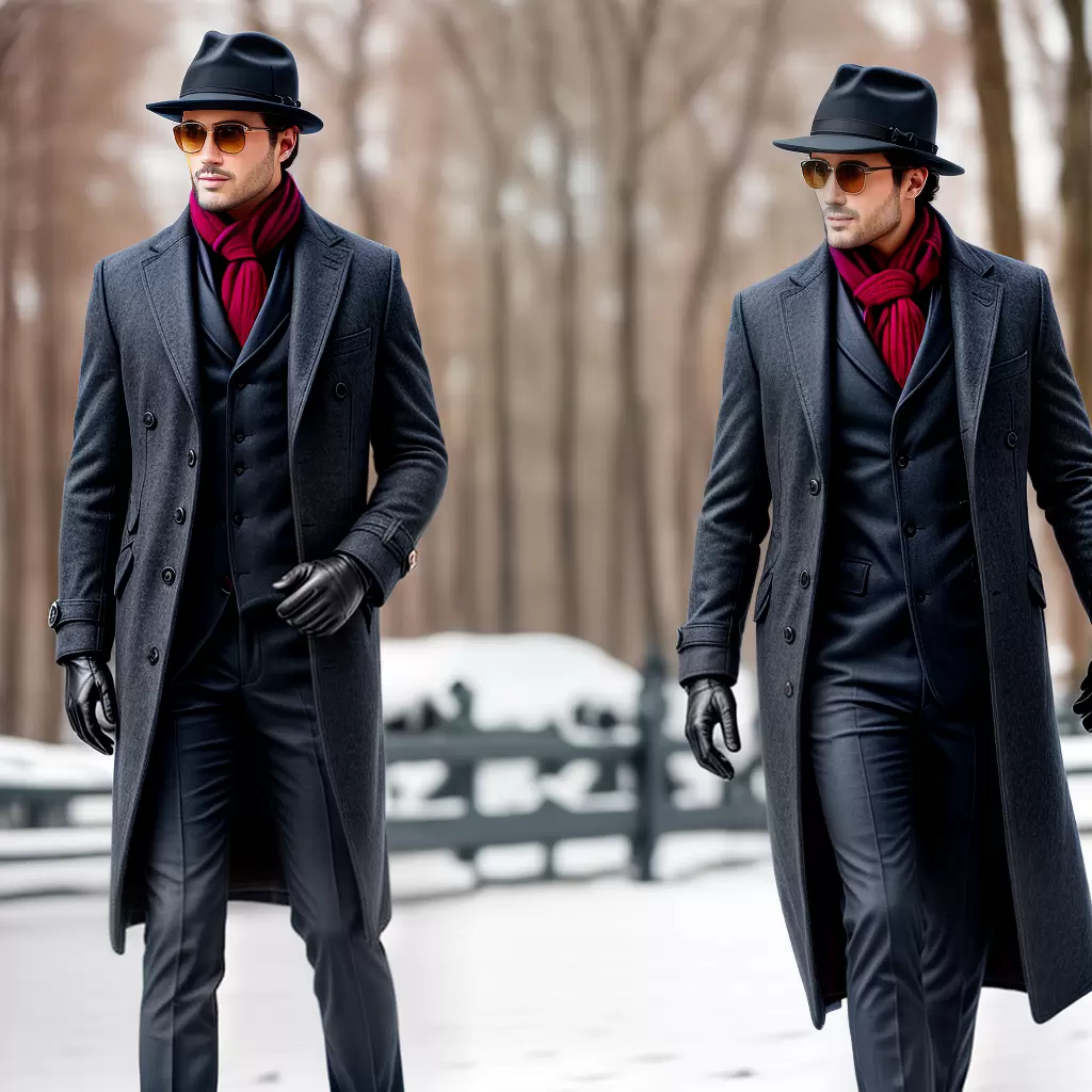 Fotos homem estiloso inverno luvas bota Fotos homem estiloso inverno luvas bota