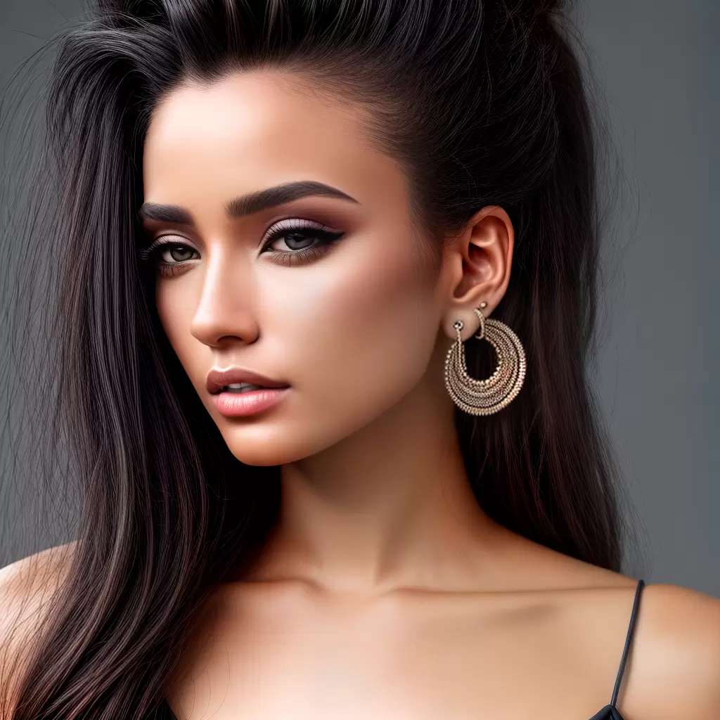Fotos modelo piercings roupa acessorios