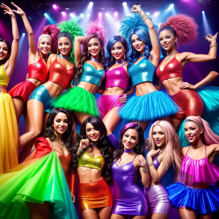 Fantasias de ídolos da música pop para festas animadas