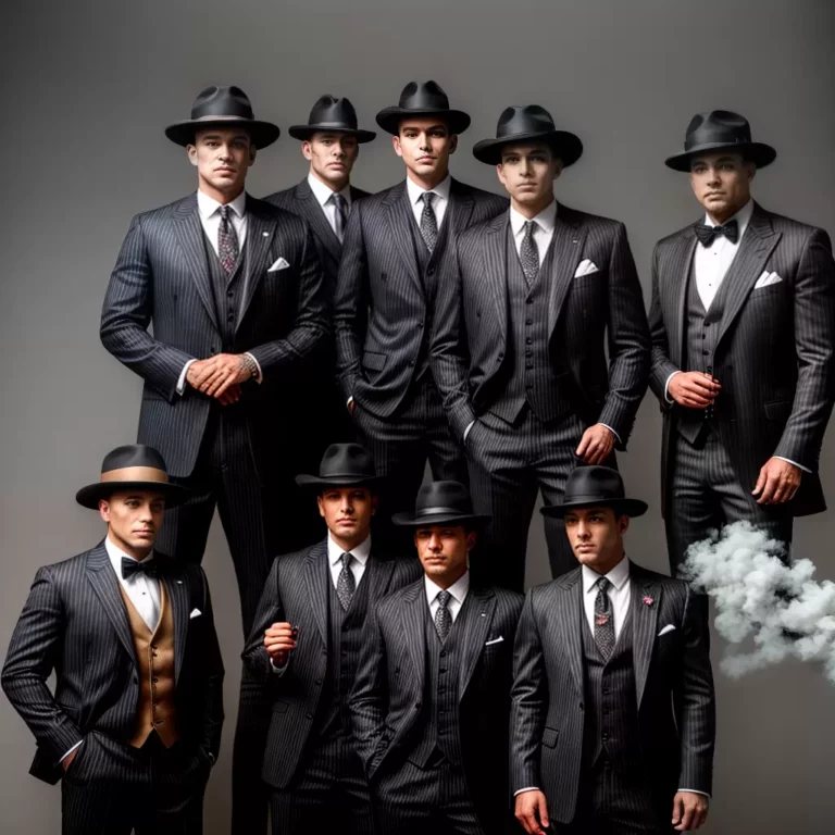 Fantasias de personagens de filmes de gangster e máfia