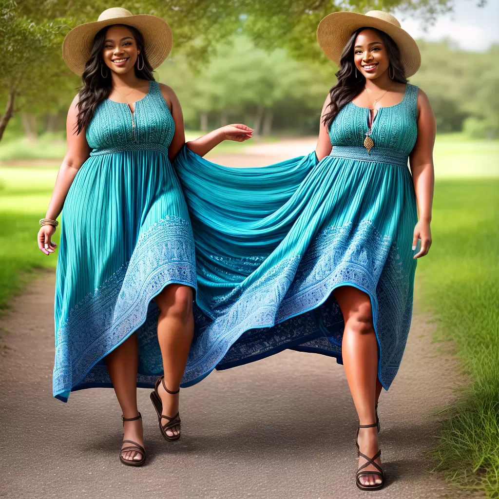 Fotos beleza plus size campo vestido Fotos beleza plus size campo vestido