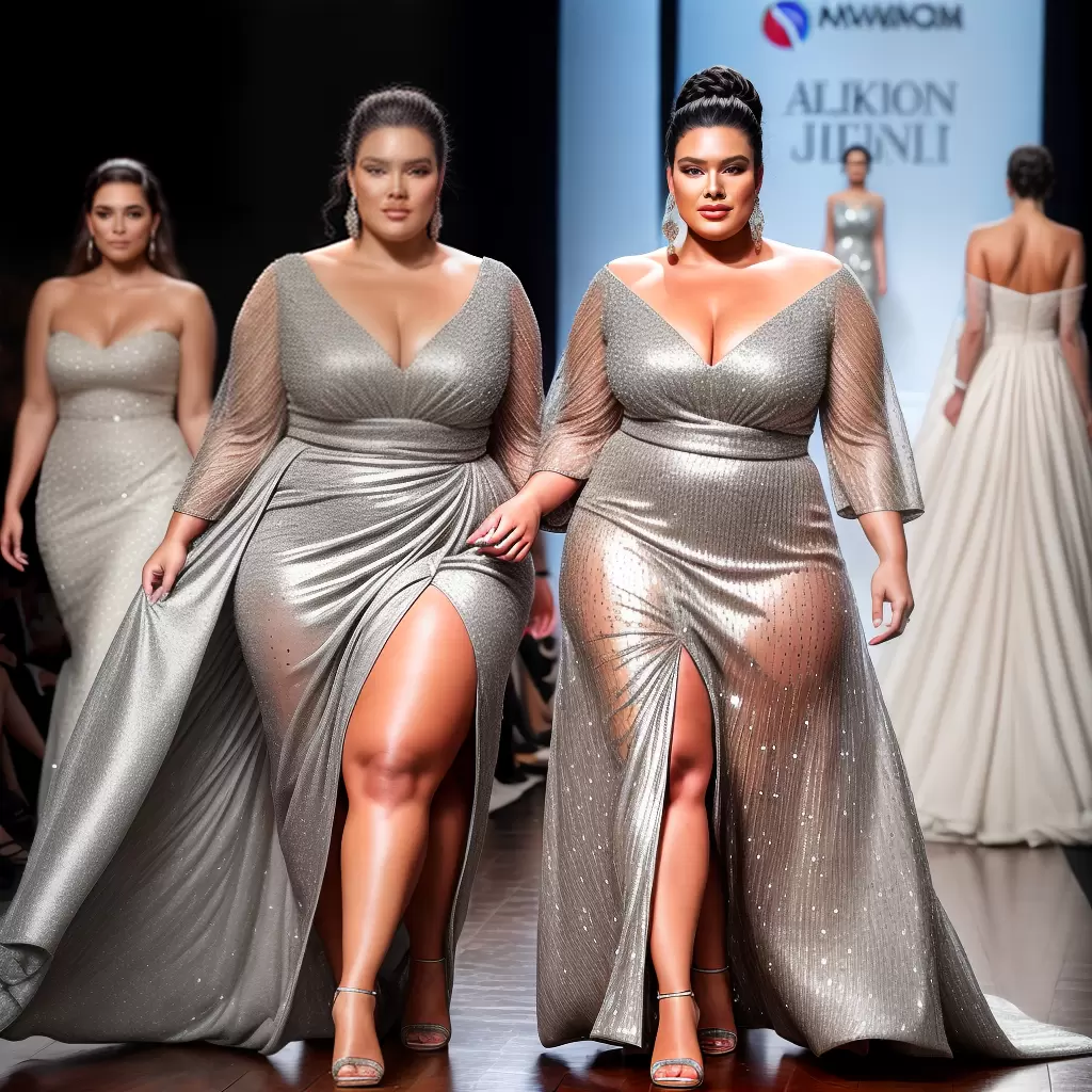 Fotos modelo plus size passarela gala
