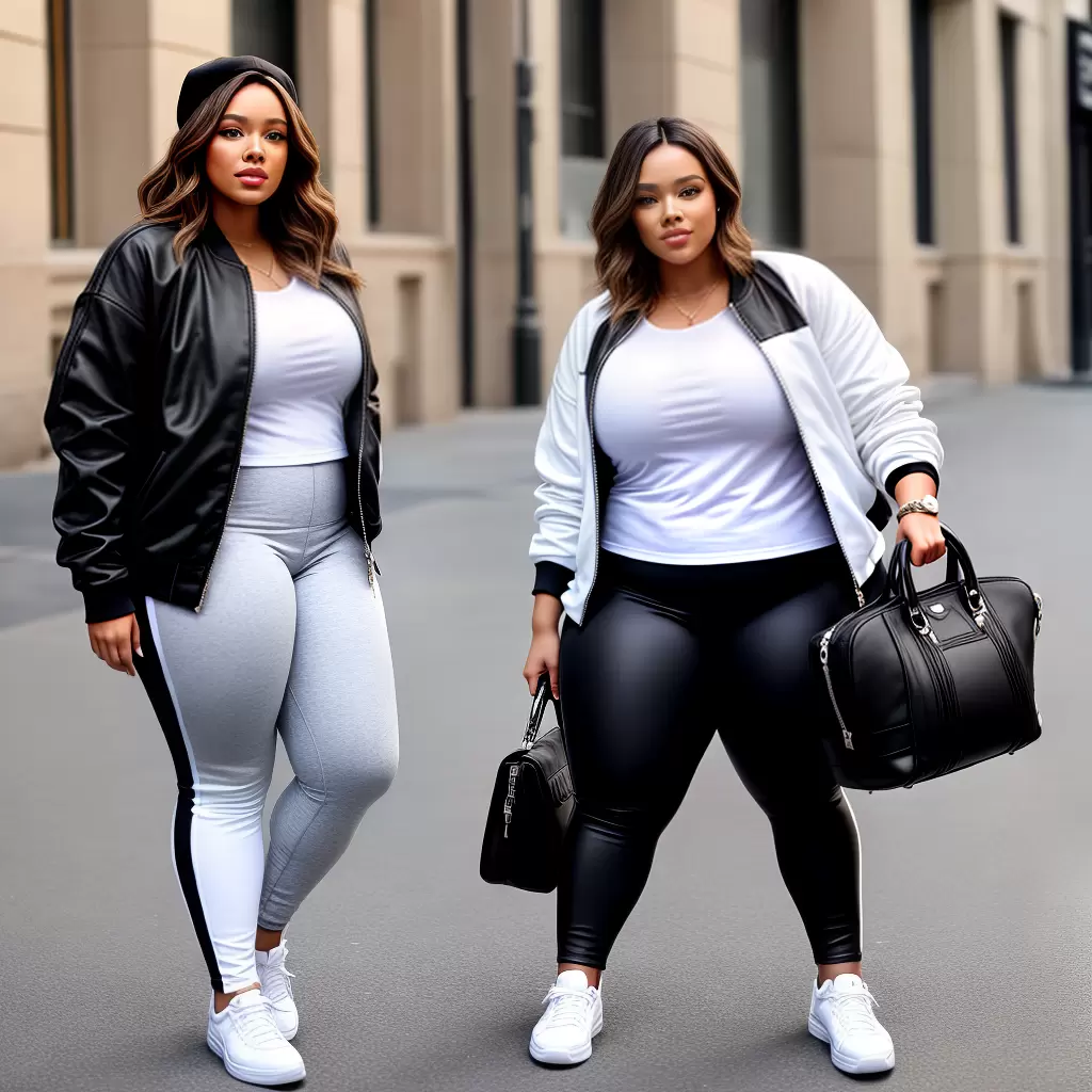 Fotos mulher plus size roupa listras preto branco