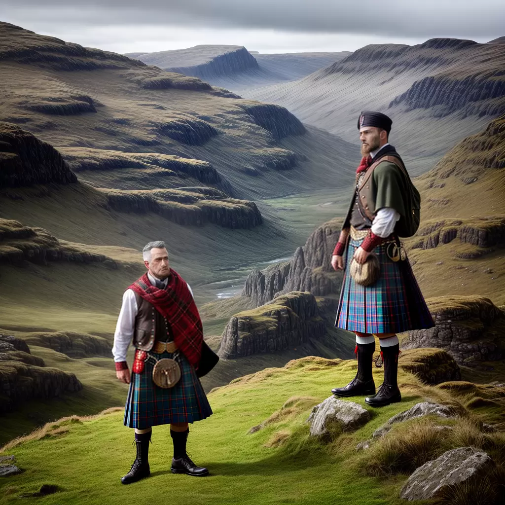 Fotos highlander kilt tradicional paisagem Fotos highlander kilt tradicional paisagem