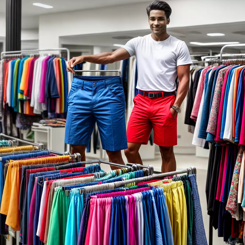Fotos bermudas homem escolha tecido