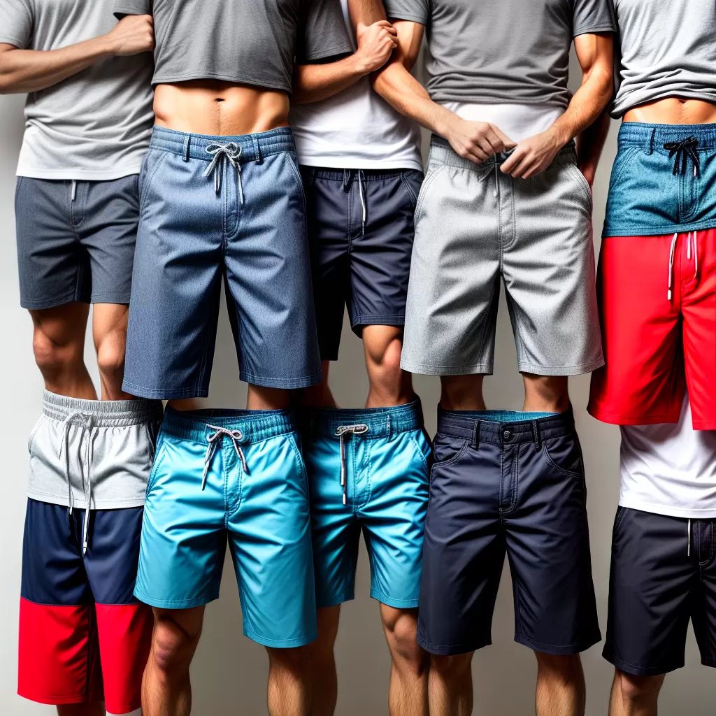 Fotos homem bermudas escolha comparacao
