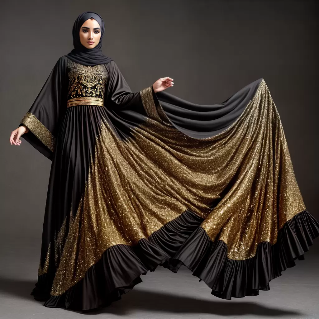 Fotos moda islamica abaya preto ouro Fotos moda islamica abaya preto ouro