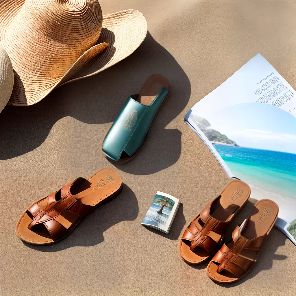 Fotos sandalias cork chapeu palha livro