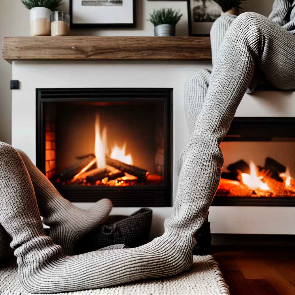 inverno lareira roupa quente cacau