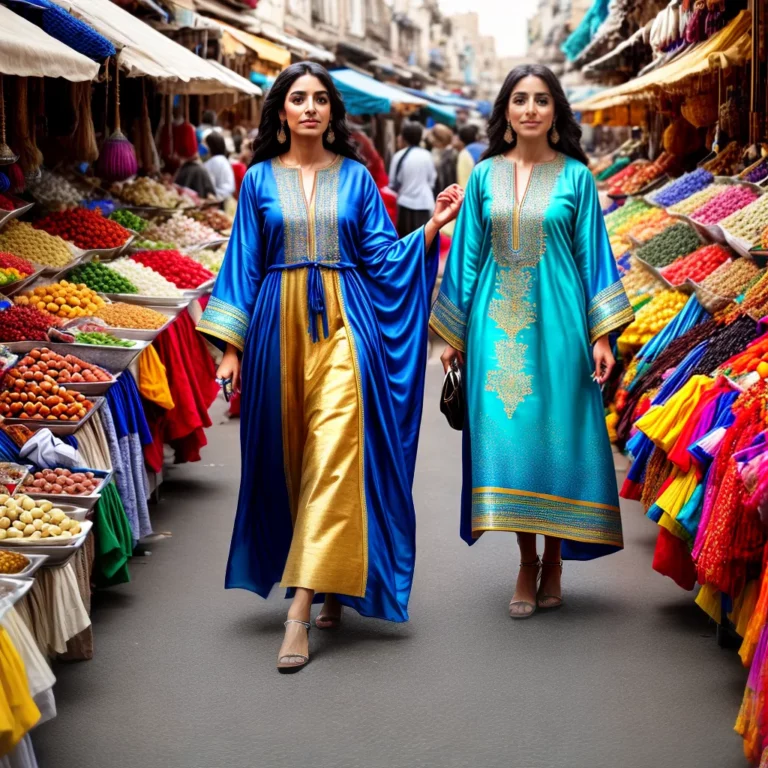 O Caftan como Expressão de Identidade Cultural no Oriente Médio e na África do Norte.