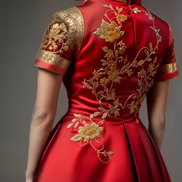 O Simbolismo das Cores e Bordados no Qipao