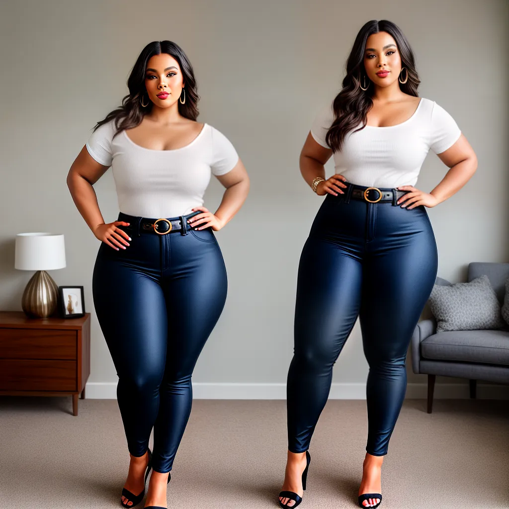 mulher plus size espelho look confiante