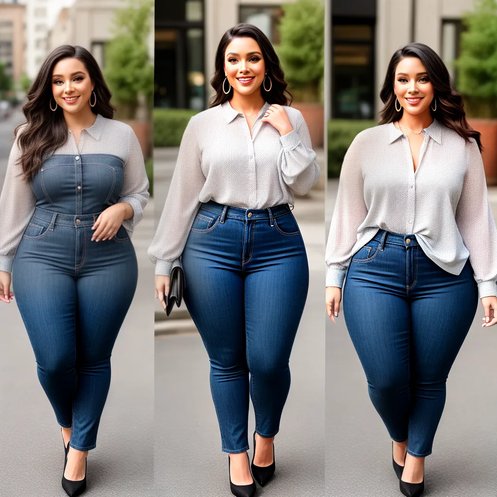 mulher plus size sorriso estilo