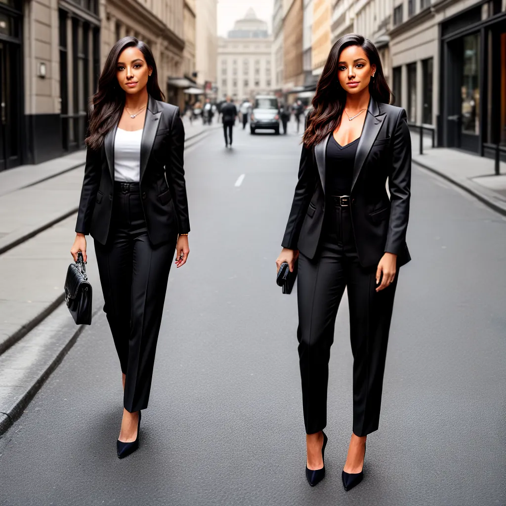 mulher trabalho blazer preto empoderamento