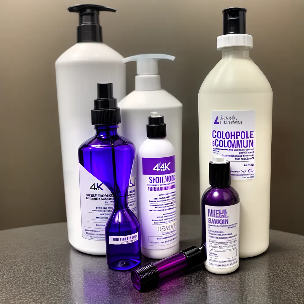 shampoo roxo marmore branco cabelo colorido