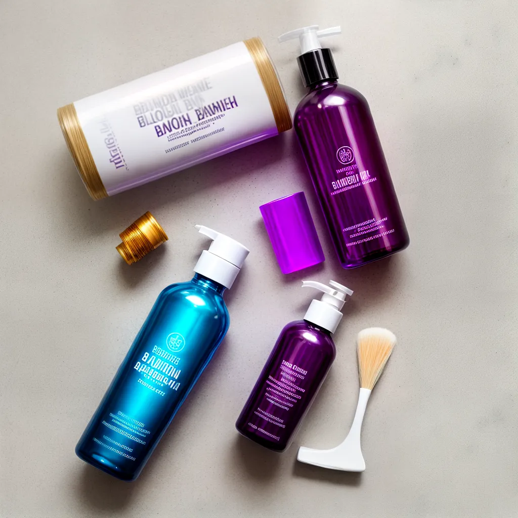 shampoo roxo bancada marmore cabelo loiro