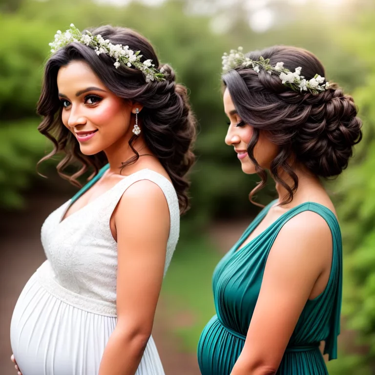 Penteados simples e bonitos para gestantes