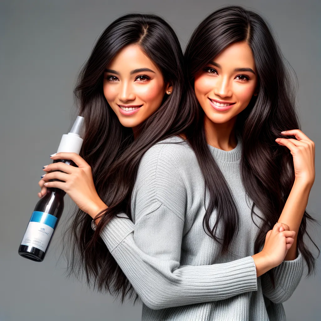 cabelo liso brilhante mulher serum