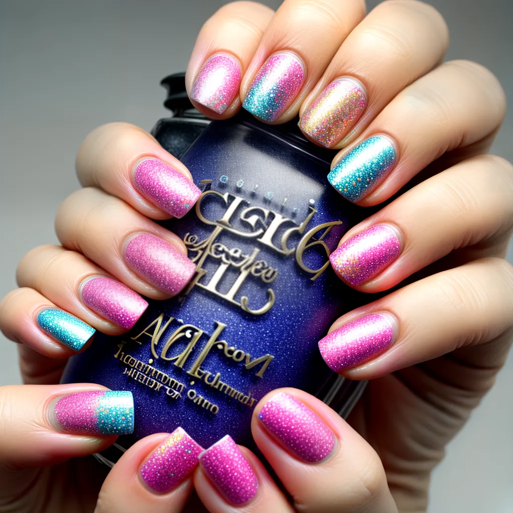 unhas artisticas coloridas flores geometricas