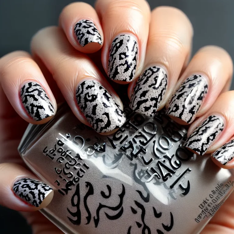 Unhas decoradas estilo animal print