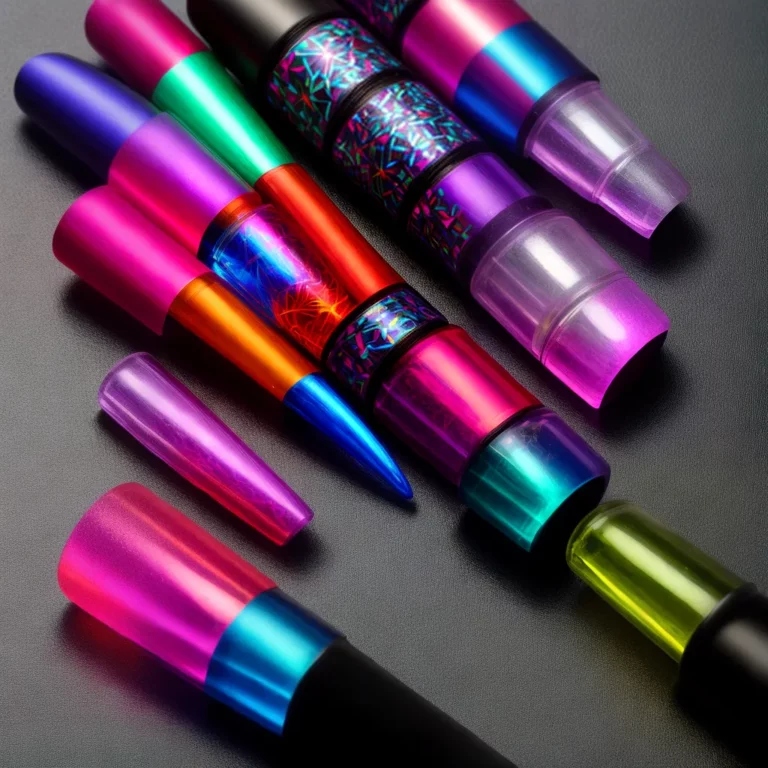 Unhas decoradas com estilo futurista