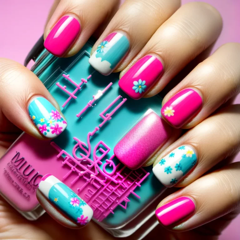 Unhas decoradas com estilo retrô