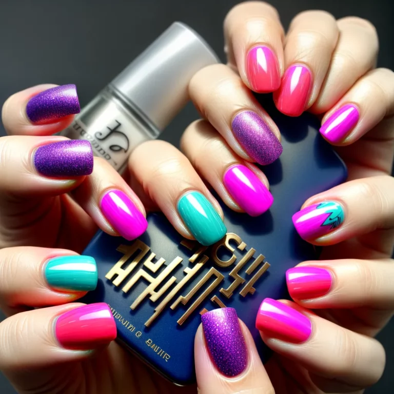 Unhas decoradas com temas de festivais de música