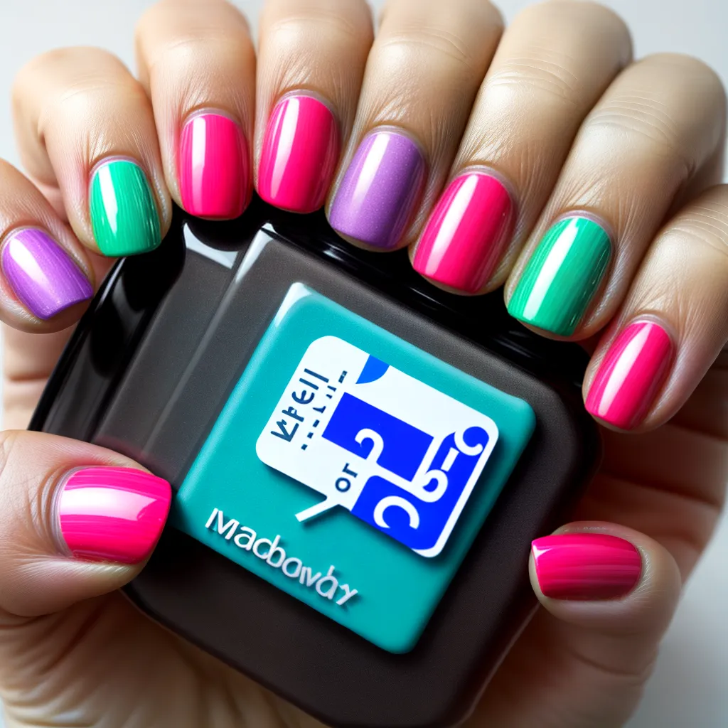 unhas tecnologicas design colorido