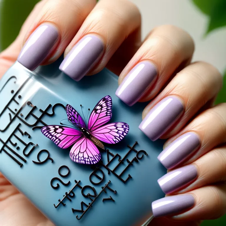Unhas decoradas com temas de borboletas