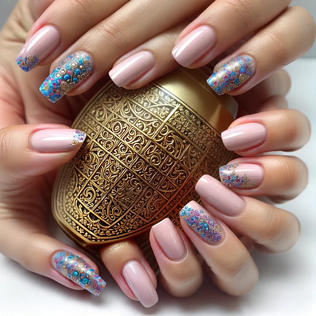 unhas arquitetura detahes coloridos
