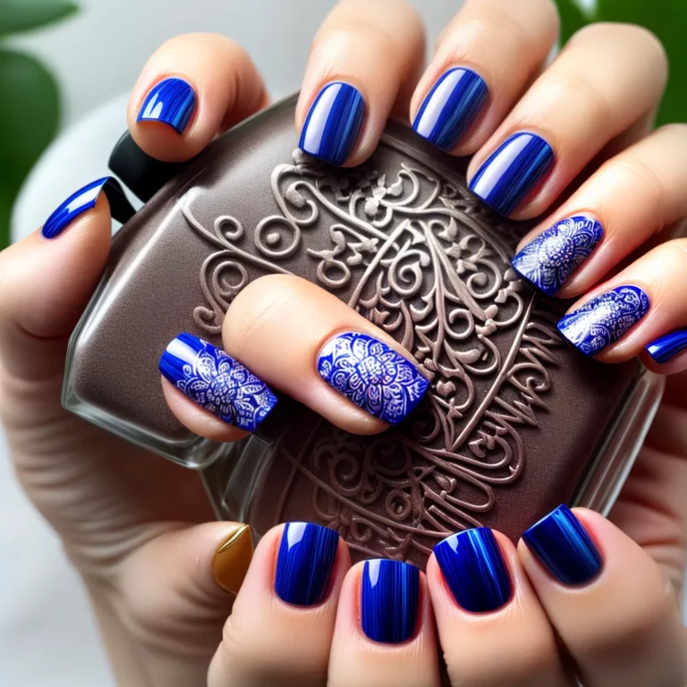Unhas decoradas com estilo de mandalas