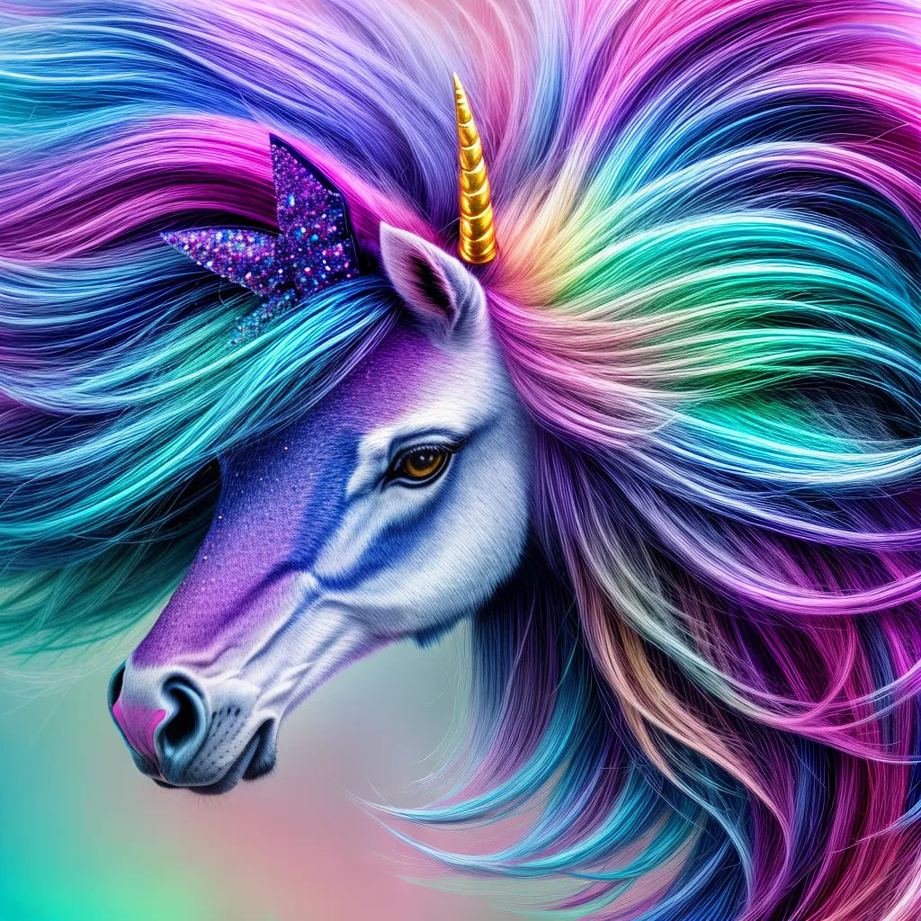 unhas unicornio coloridas brilho