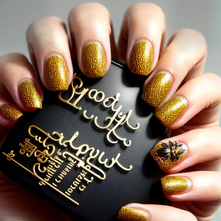 Unhas decoradas com temas de abelhas