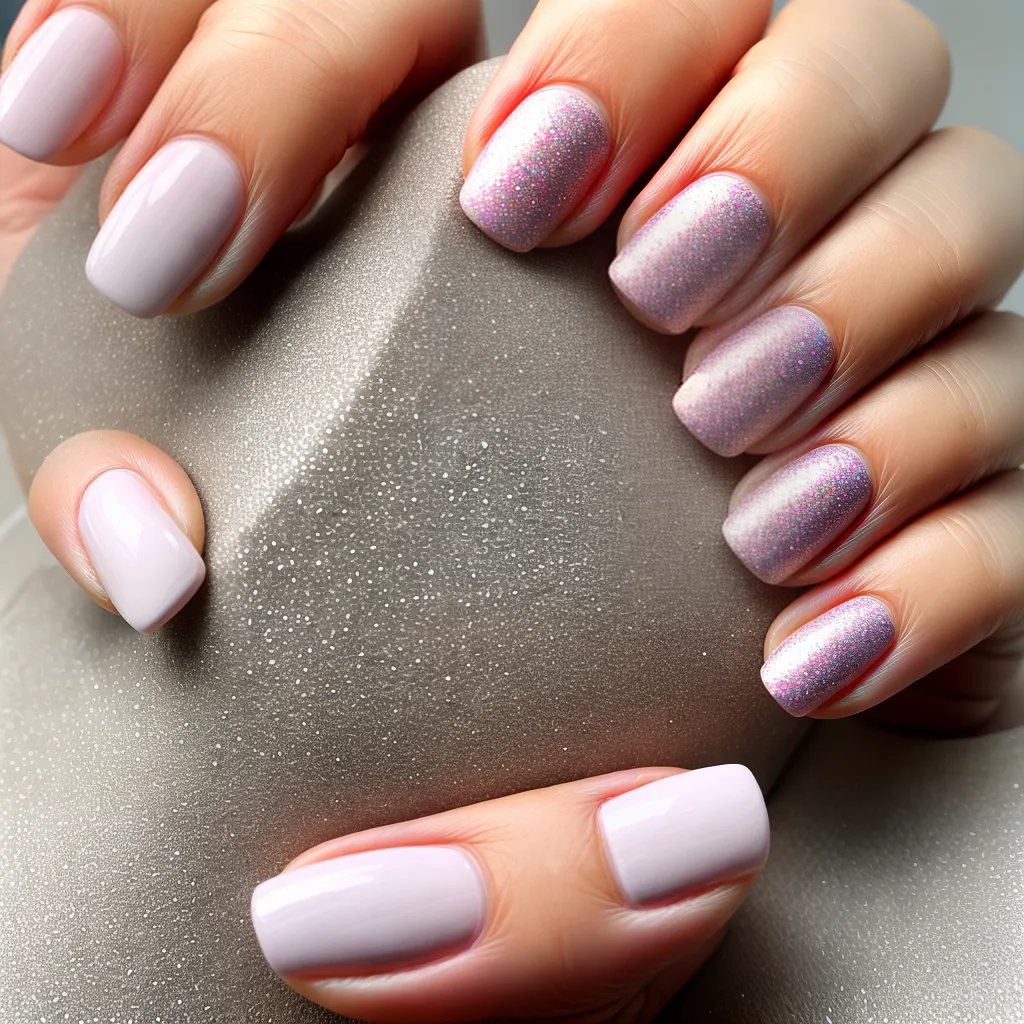 unhas textura areia colorida