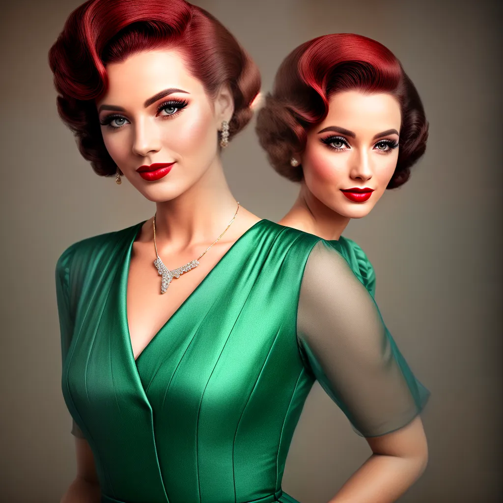 mulher cabelo curto vintage estilo