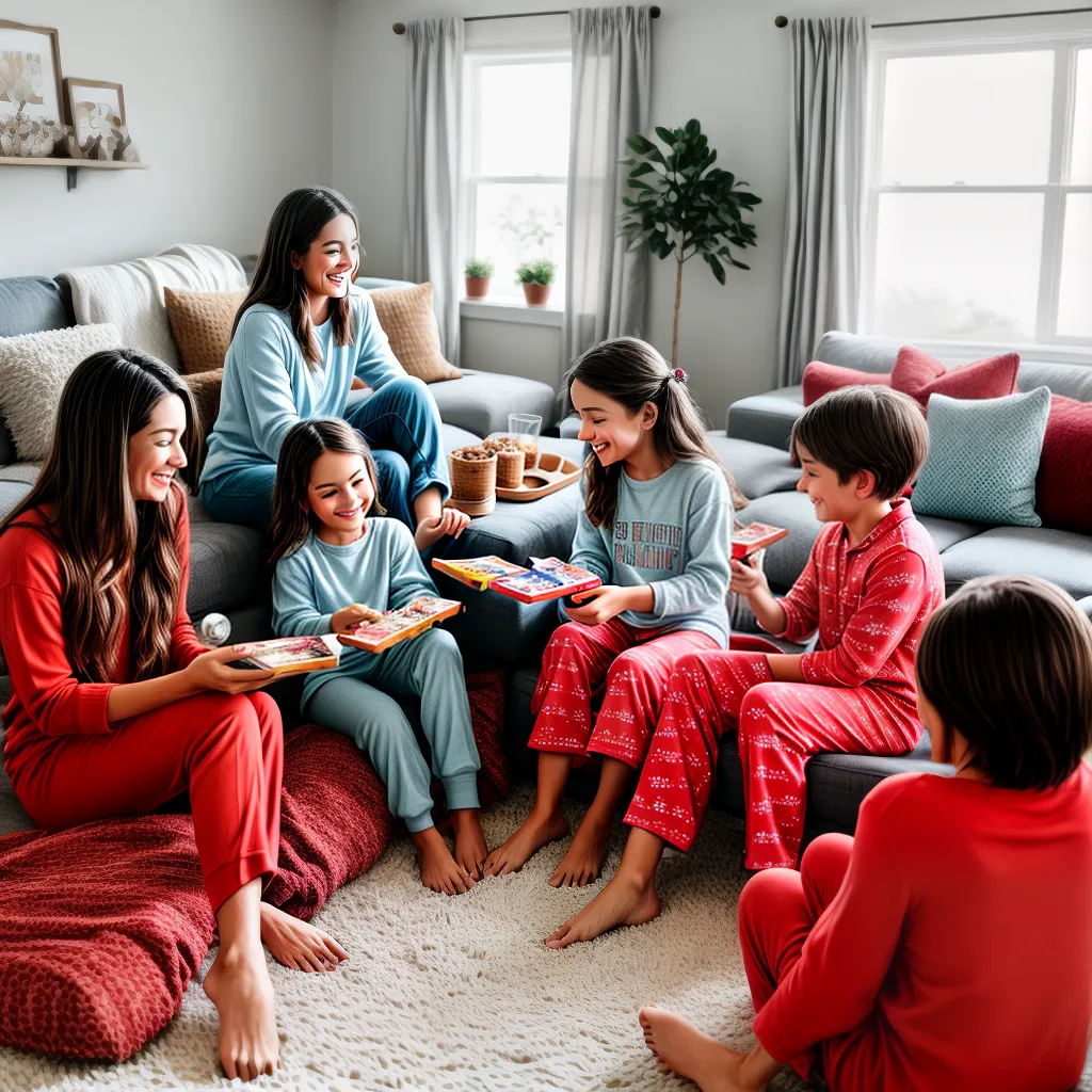 Pijamas e jogos: diversão garantida para toda a família
