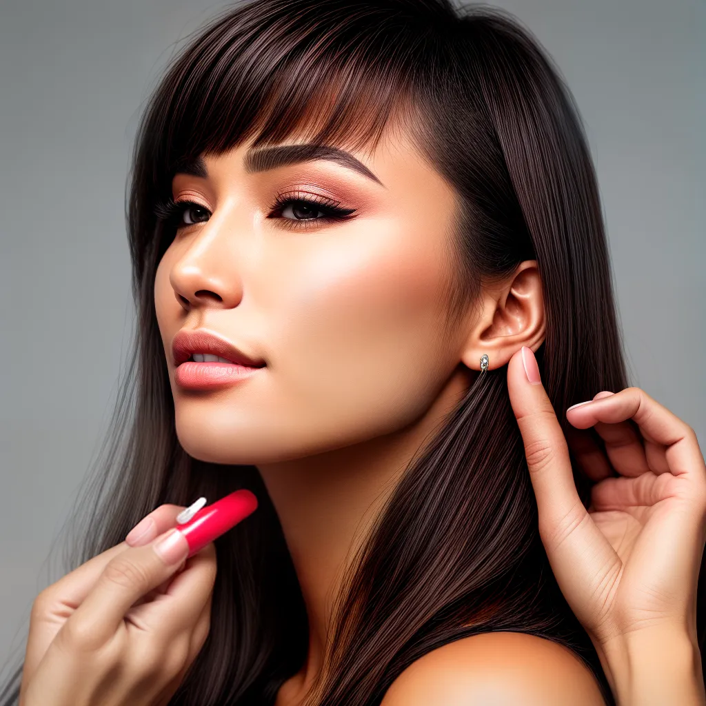 mulher aplicando balm labial cuidados